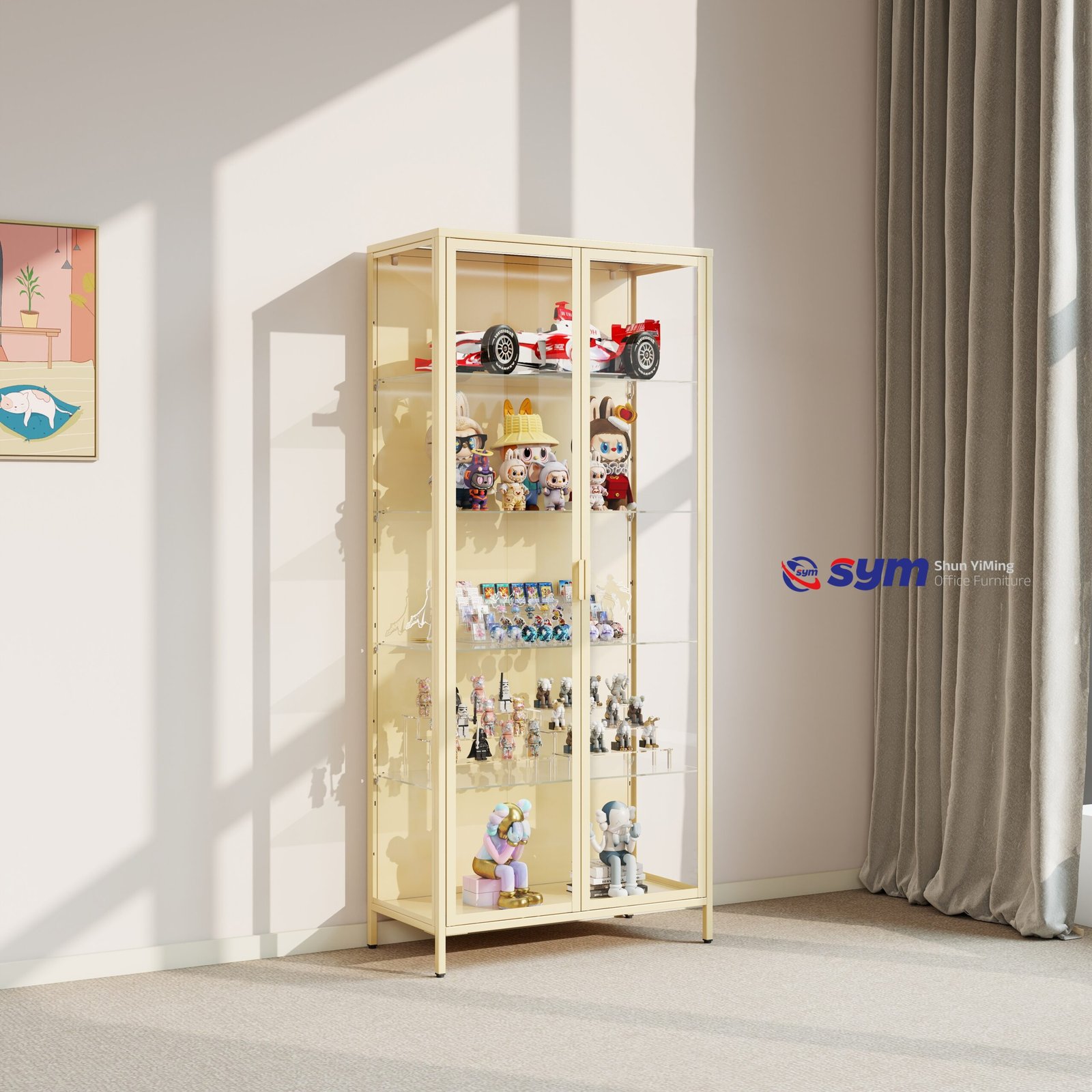 2 door glass steel display cabinet 2 door glass steel display cabinet