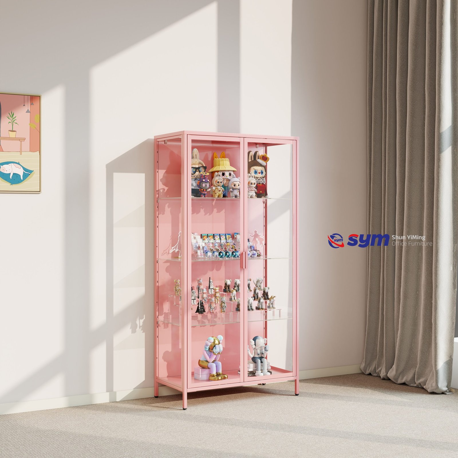 2 door glass steel display cabinet 2 door glass steel display cabinet