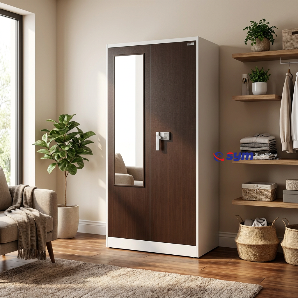 patterned fabric non woven portable wardrobe with lockable zipper door, simple metal frame closet for bedroom patterned fabric non woven portable wardrobe with lockable zipper door, simple metal frame closet for bedroom