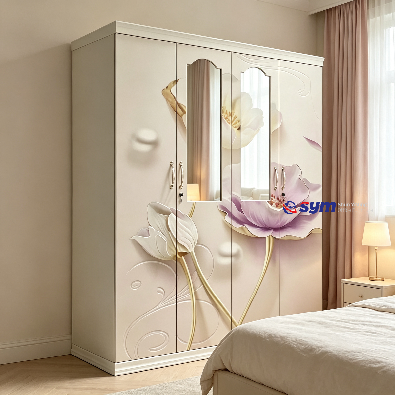 patterned fabric non woven portable wardrobe with lockable zipper door, simple metal frame closet for bedroom patterned fabric non woven portable wardrobe with lockable zipper door, simple metal frame closet for bedroom