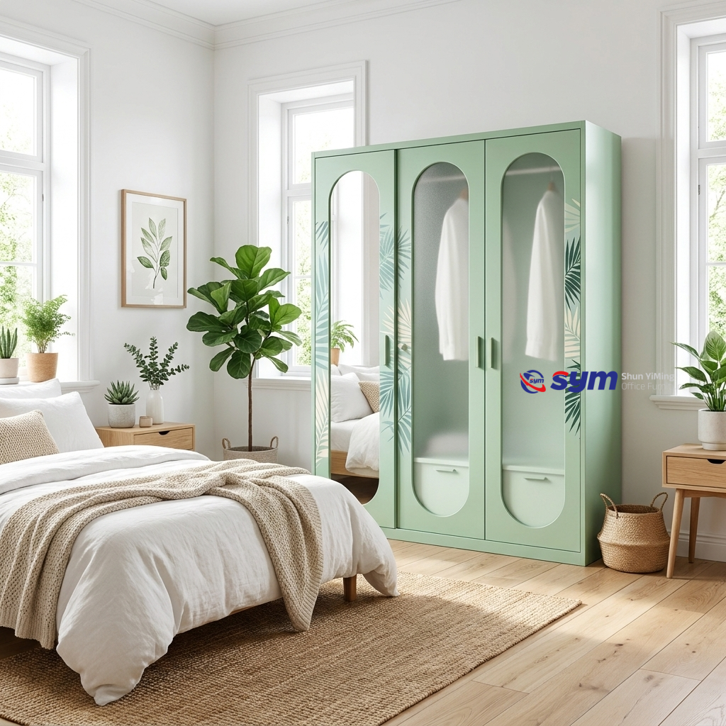 patterned fabric non woven portable wardrobe with lockable zipper door, simple metal frame closet for bedroom patterned fabric non woven portable wardrobe with lockable zipper door, simple metal frame closet for bedroom