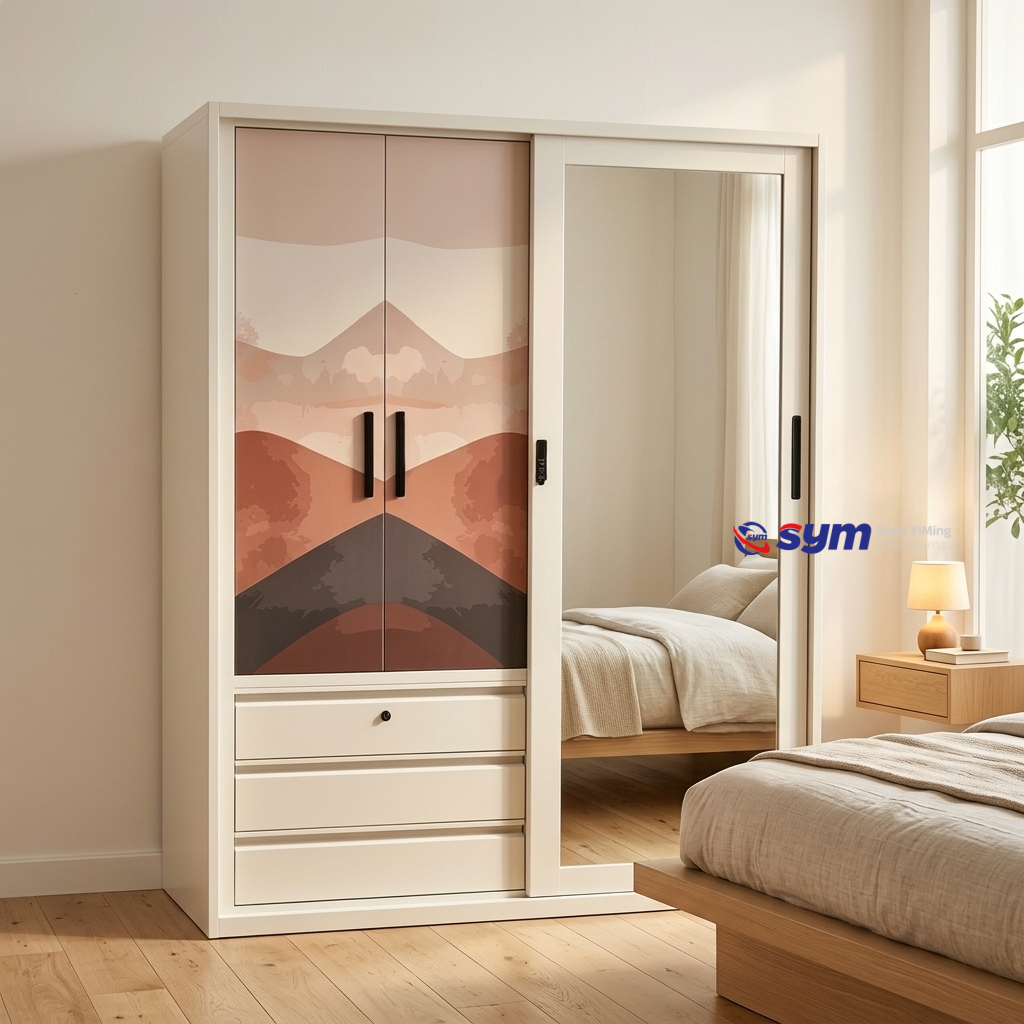 patterned fabric non woven portable wardrobe with lockable zipper door, simple metal frame closet for bedroom patterned fabric non woven portable wardrobe with lockable zipper door, simple metal frame closet for bedroom