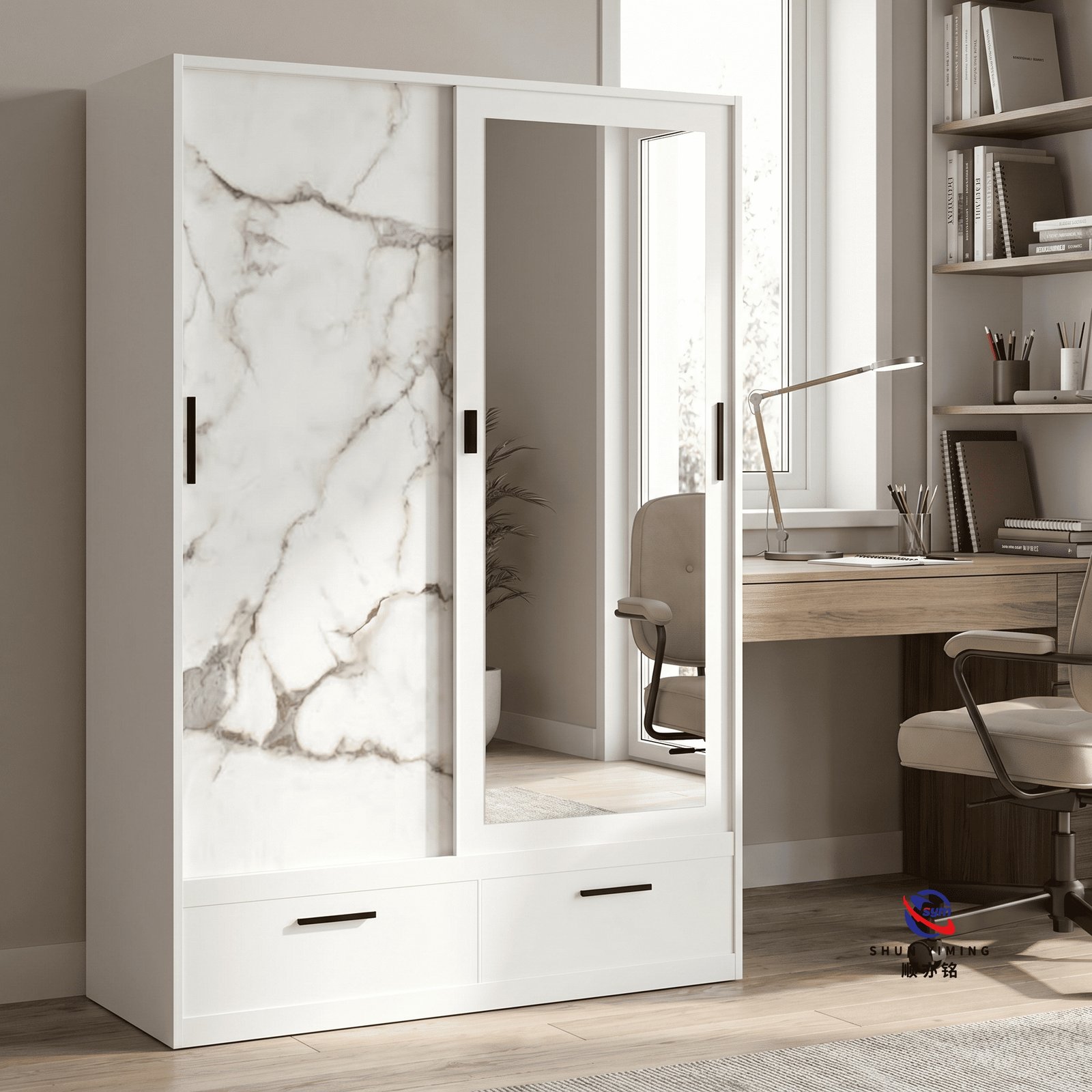 patterned fabric non woven portable wardrobe with lockable zipper door, simple metal frame closet for bedroom patterned fabric non woven portable wardrobe with lockable zipper door, simple metal frame closet for bedroom