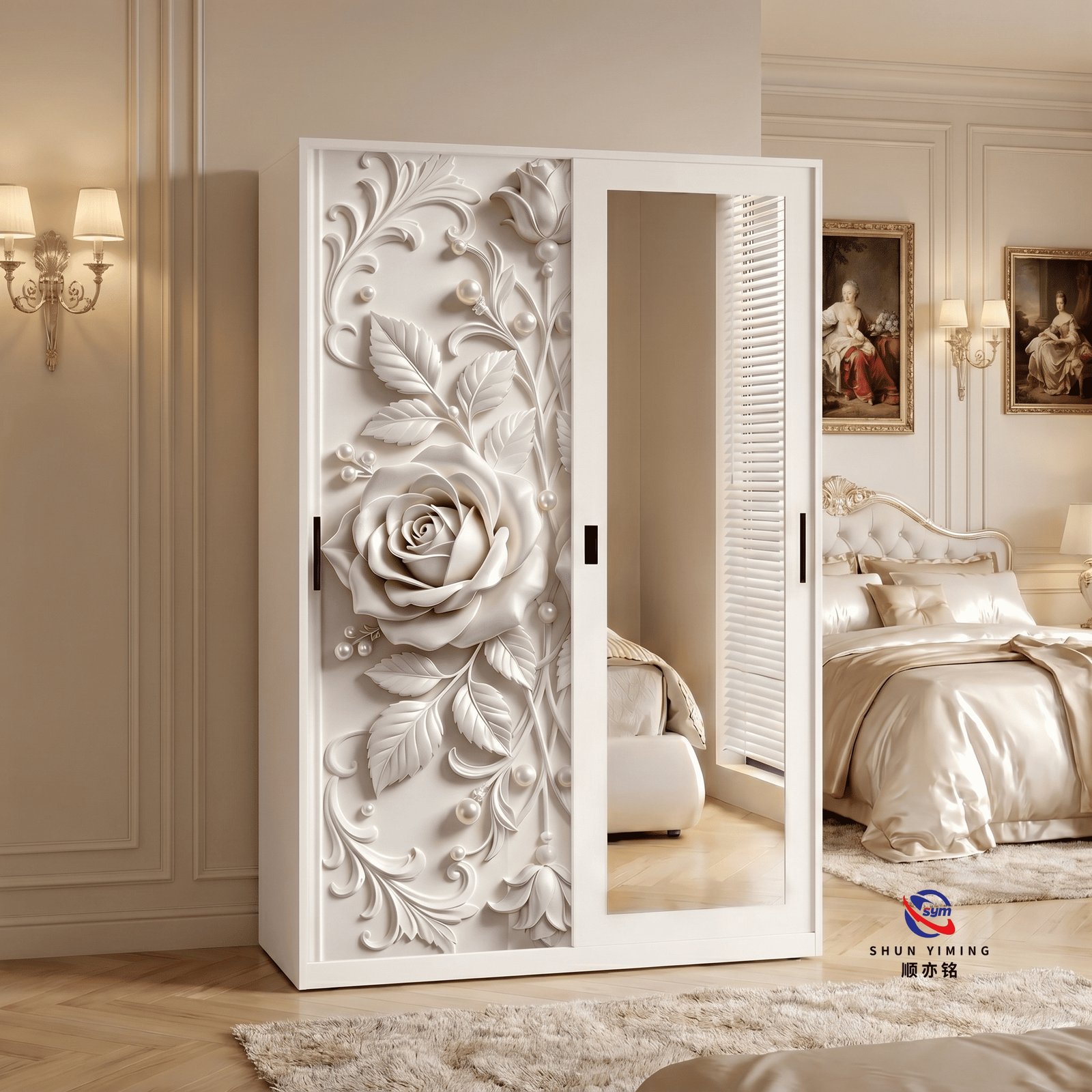 patterned fabric non woven portable wardrobe with lockable zipper door, simple metal frame closet for bedroom patterned fabric non woven portable wardrobe with lockable zipper door, simple metal frame closet for bedroom