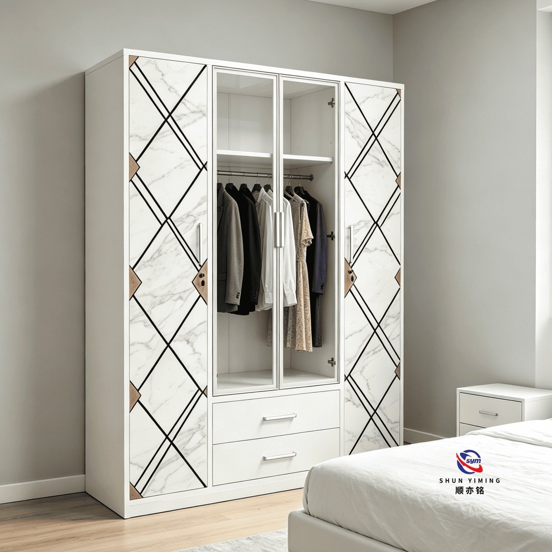 patterned fabric non woven portable wardrobe with lockable zipper door, simple metal frame closet for bedroom patterned fabric non woven portable wardrobe with lockable zipper door, simple metal frame closet for bedroom