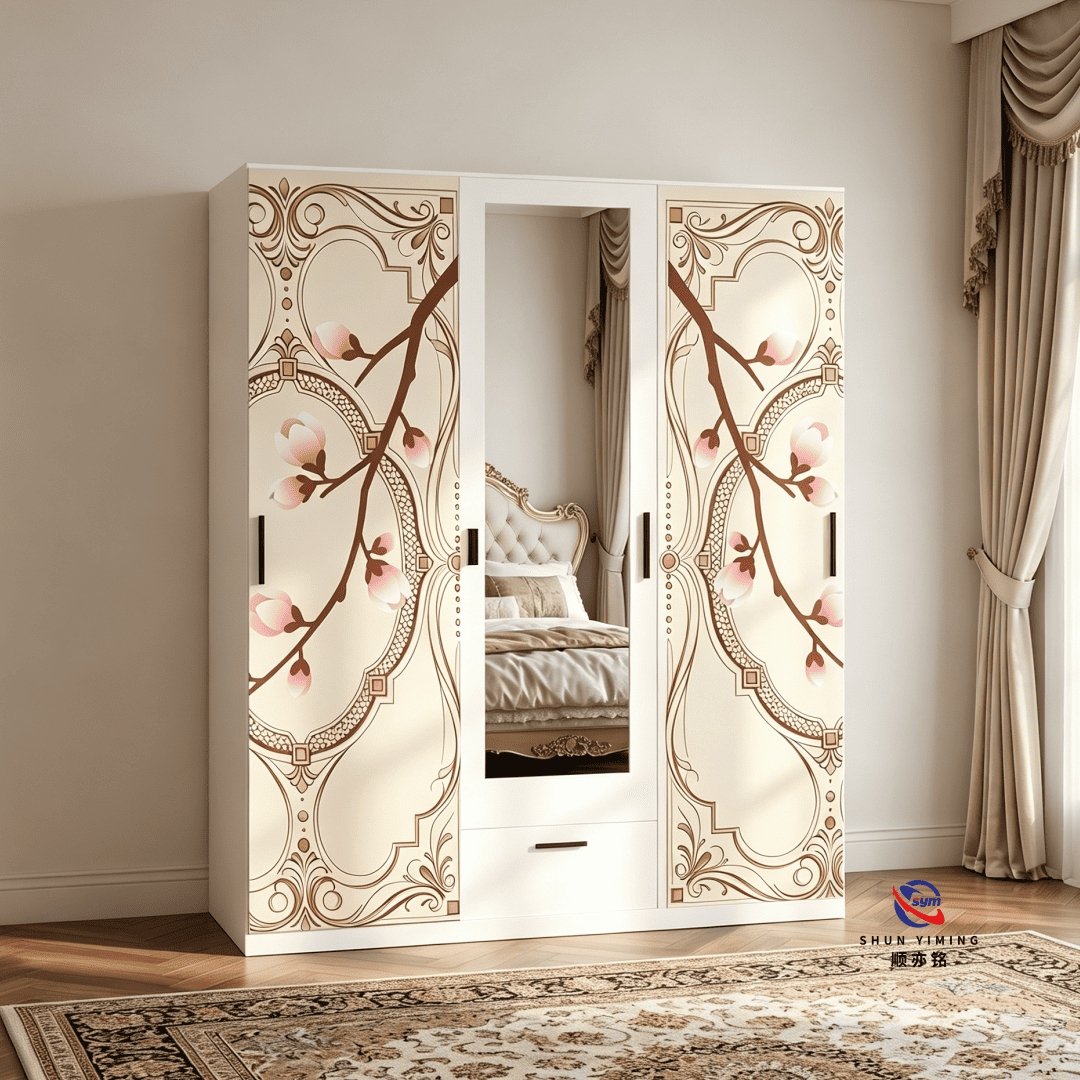 patterned fabric non woven portable wardrobe with lockable zipper door, simple metal frame closet for bedroom patterned fabric non woven portable wardrobe with lockable zipper door, simple metal frame closet for bedroom