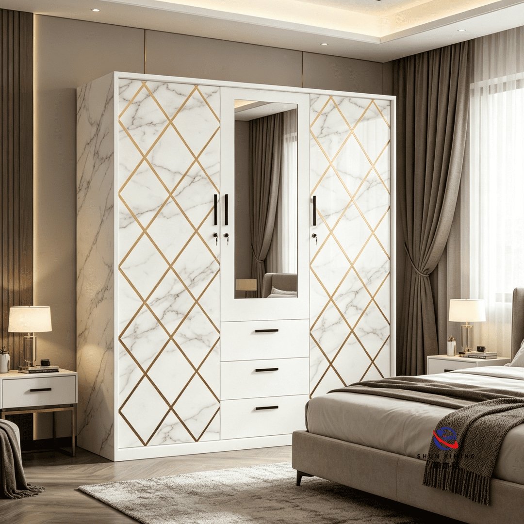 patterned fabric non woven portable wardrobe with lockable zipper door, simple metal frame closet for bedroom patterned fabric non woven portable wardrobe with lockable zipper door, simple metal frame closet for bedroom
