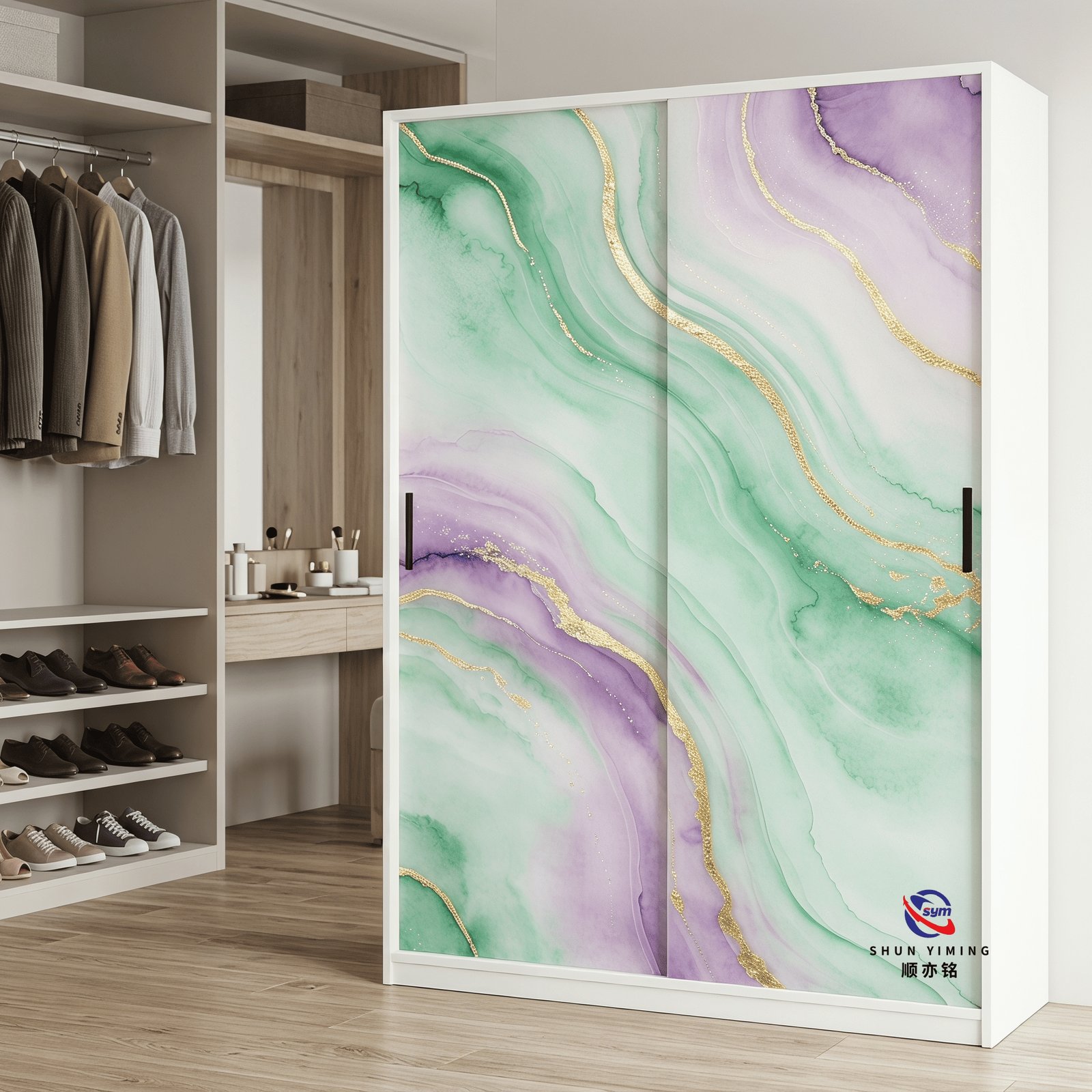 patterned fabric non woven portable wardrobe with lockable zipper door, simple metal frame closet for bedroom patterned fabric non woven portable wardrobe with lockable zipper door, simple metal frame closet for bedroom