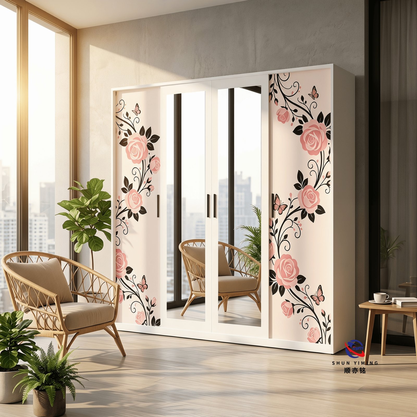patterned fabric non woven portable wardrobe with lockable zipper door, simple metal frame closet for bedroom patterned fabric non woven portable wardrobe with lockable zipper door, simple metal frame closet for bedroom
