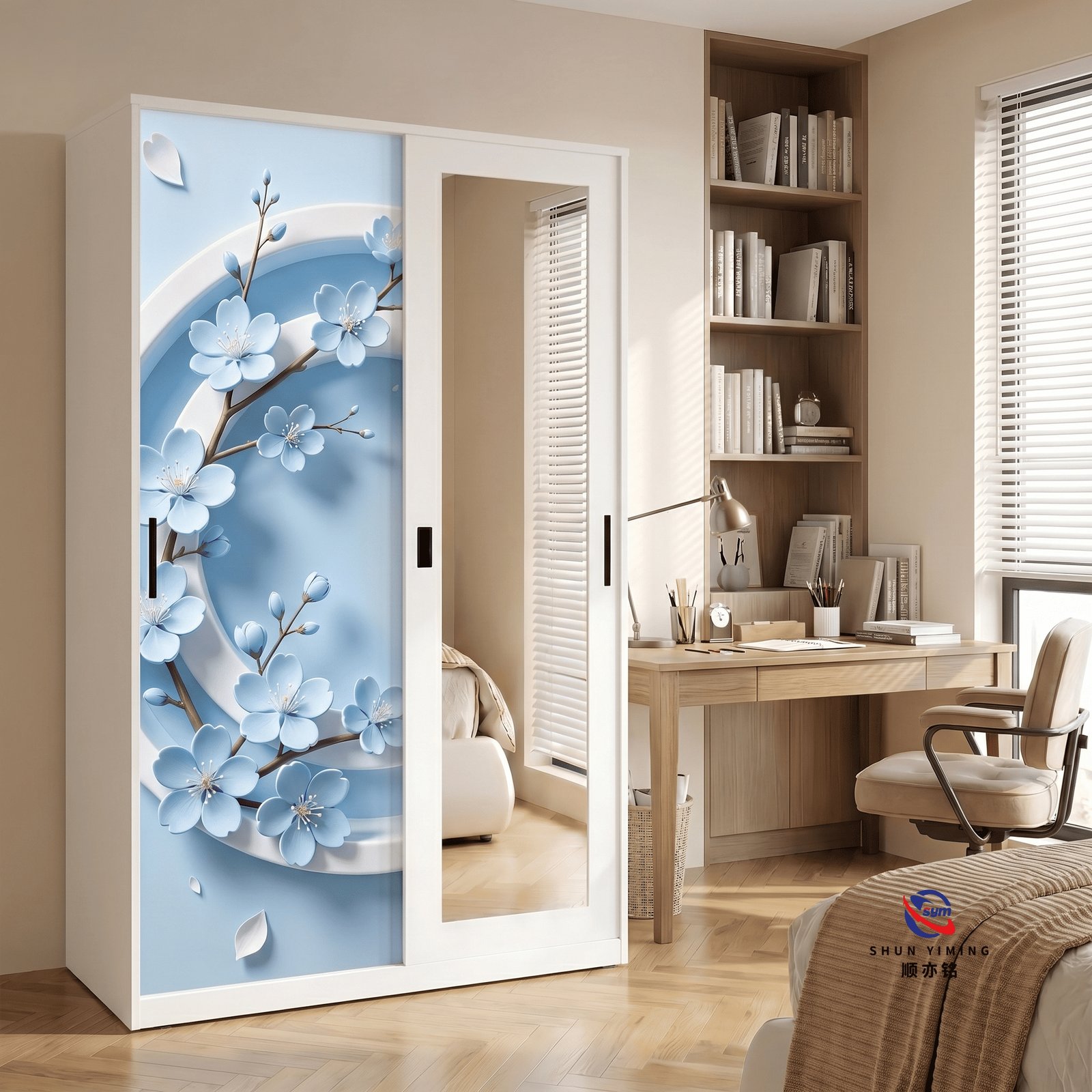 patterned fabric non woven portable wardrobe with lockable zipper door, simple metal frame closet for bedroom patterned fabric non woven portable wardrobe with lockable zipper door, simple metal frame closet for bedroom