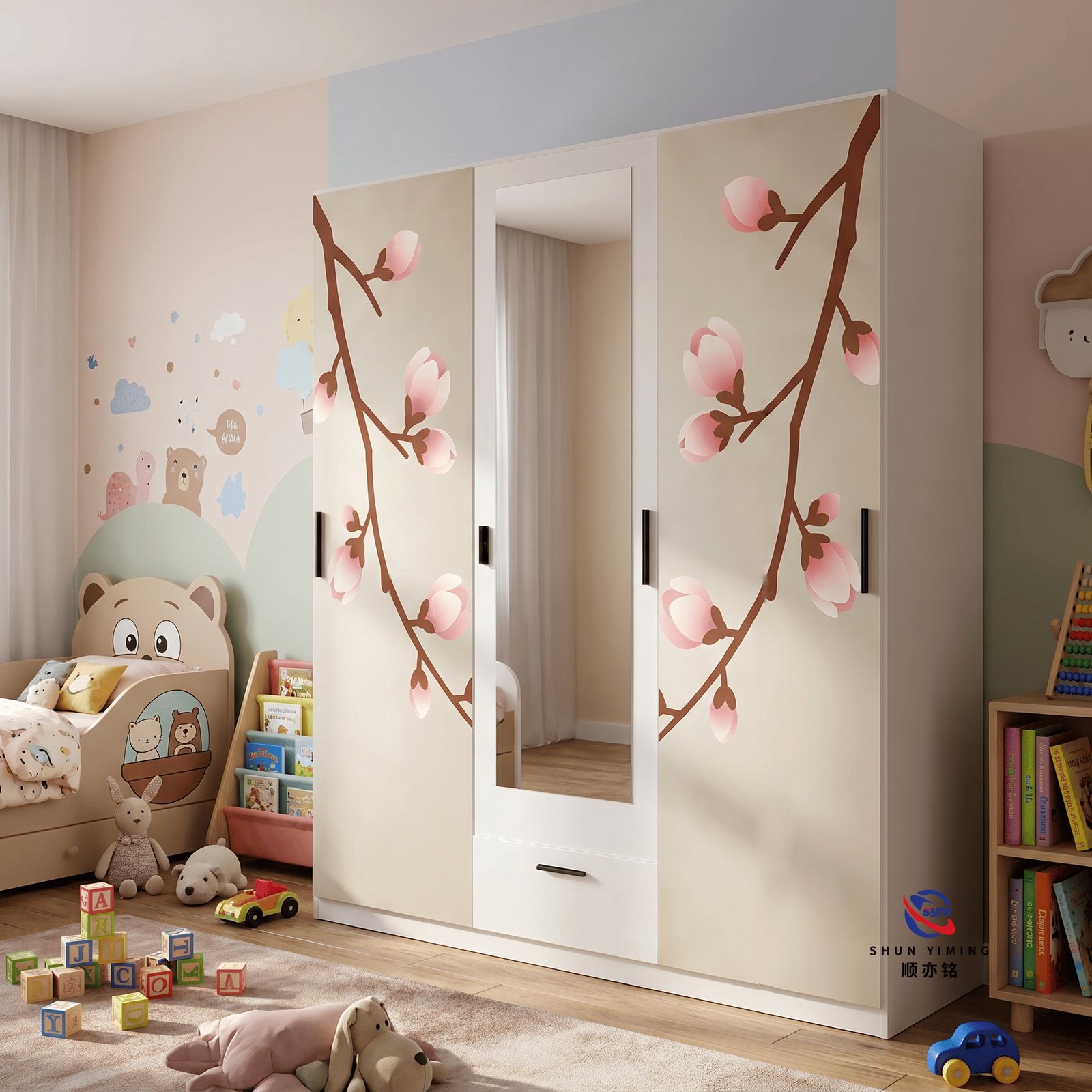 patterned fabric non woven portable wardrobe with lockable zipper door, simple metal frame closet for bedroom patterned fabric non woven portable wardrobe with lockable zipper door, simple metal frame closet for bedroom