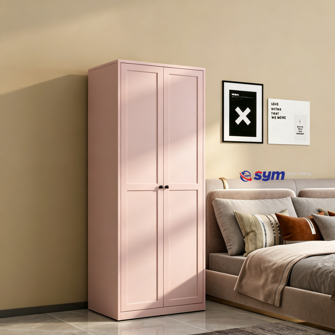 patterned fabric non woven portable wardrobe with lockable zipper door, simple metal frame closet for bedroom patterned fabric non woven portable wardrobe with lockable zipper door, simple metal frame closet for bedroom