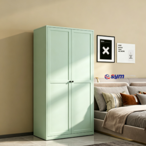 patterned fabric non woven portable wardrobe with lockable zipper door, simple metal frame closet for bedroom