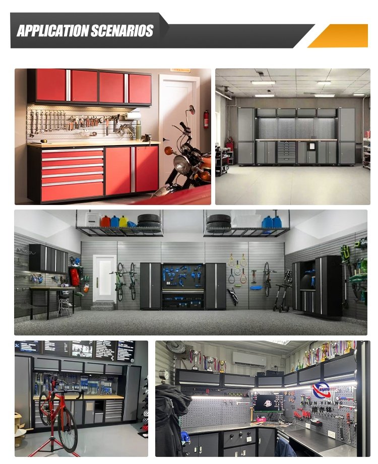 modular steel tool cabinet combo set with stainless steel worktop, heavy duty garage workshop cabinet for auto repair modular steel tool cabinet combo set with stainless steel worktop, heavy duty garage workshop cabinet for auto repair