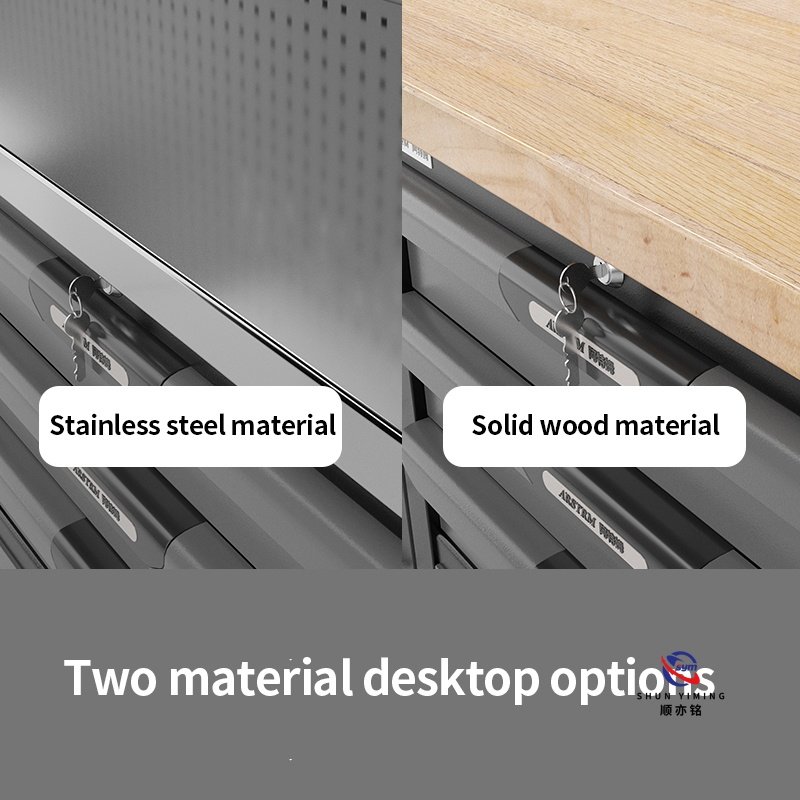 modular steel tool cabinet combo set with stainless steel worktop, heavy duty garage workshop cabinet for auto repair modular steel tool cabinet combo set with stainless steel worktop, heavy duty garage workshop cabinet for auto repair