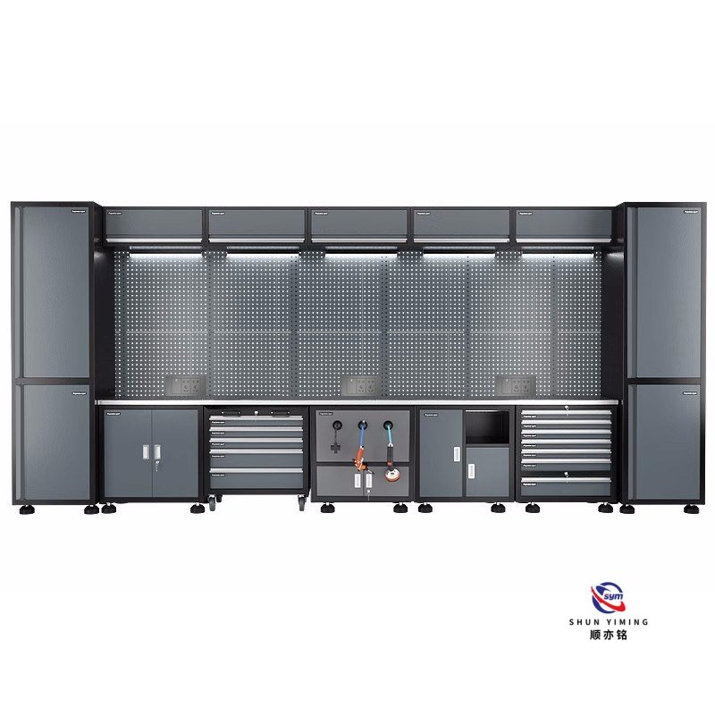 modular steel tool cabinet combo set with stainless steel worktop, heavy duty garage workshop cabinet for auto repair modular steel tool cabinet combo set with stainless steel worktop, heavy duty garage workshop cabinet for auto repair