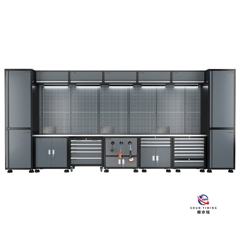 modular steel tool cabinet combo set with stainless steel worktop, heavy duty garage workshop cabinet for auto repair modular steel tool cabinet combo set with stainless steel worktop, heavy duty garage workshop cabinet for auto repair