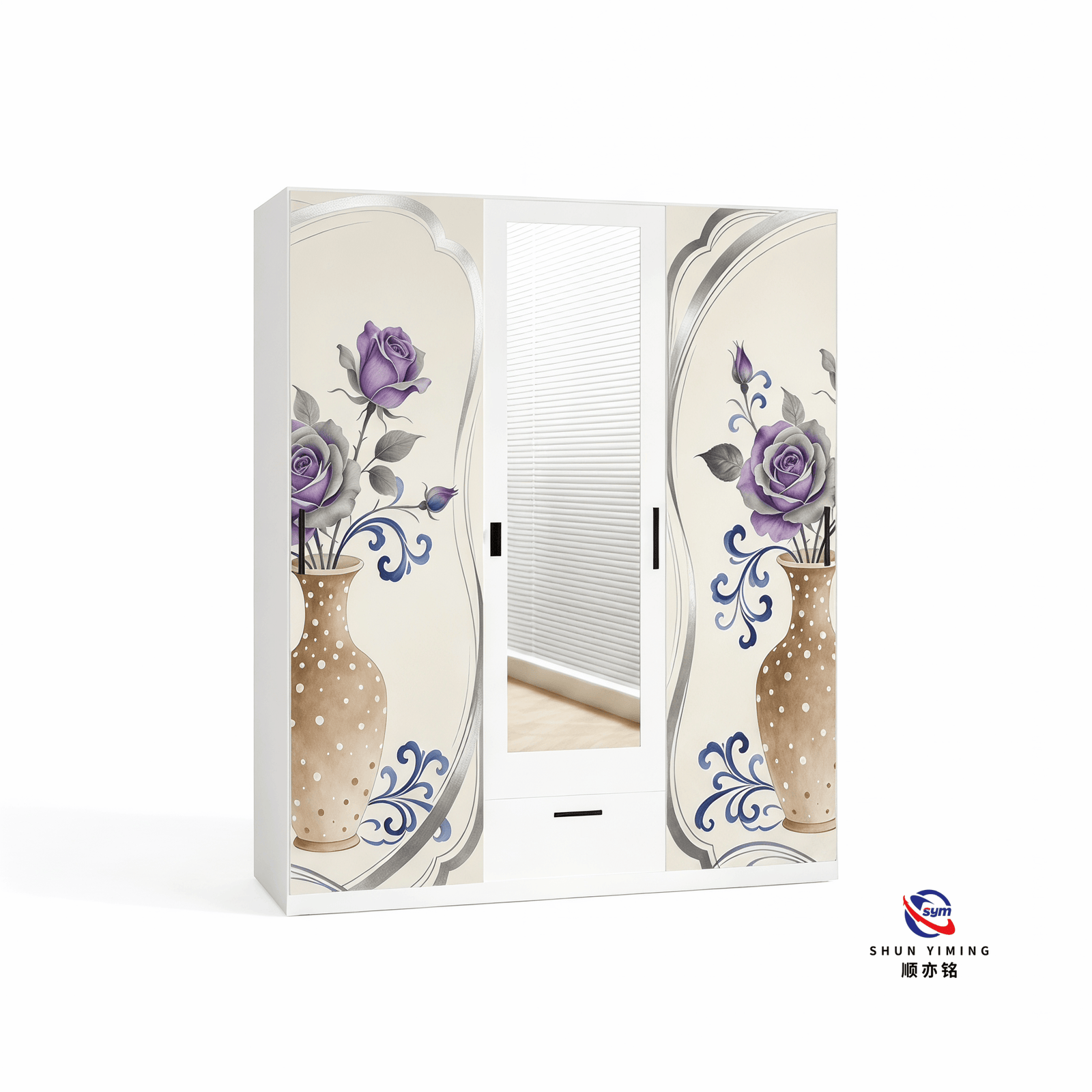 patterned fabric non woven portable wardrobe with lockable zipper door, simple metal frame closet for bedroom patterned fabric non woven portable wardrobe with lockable zipper door, simple metal frame closet for bedroom