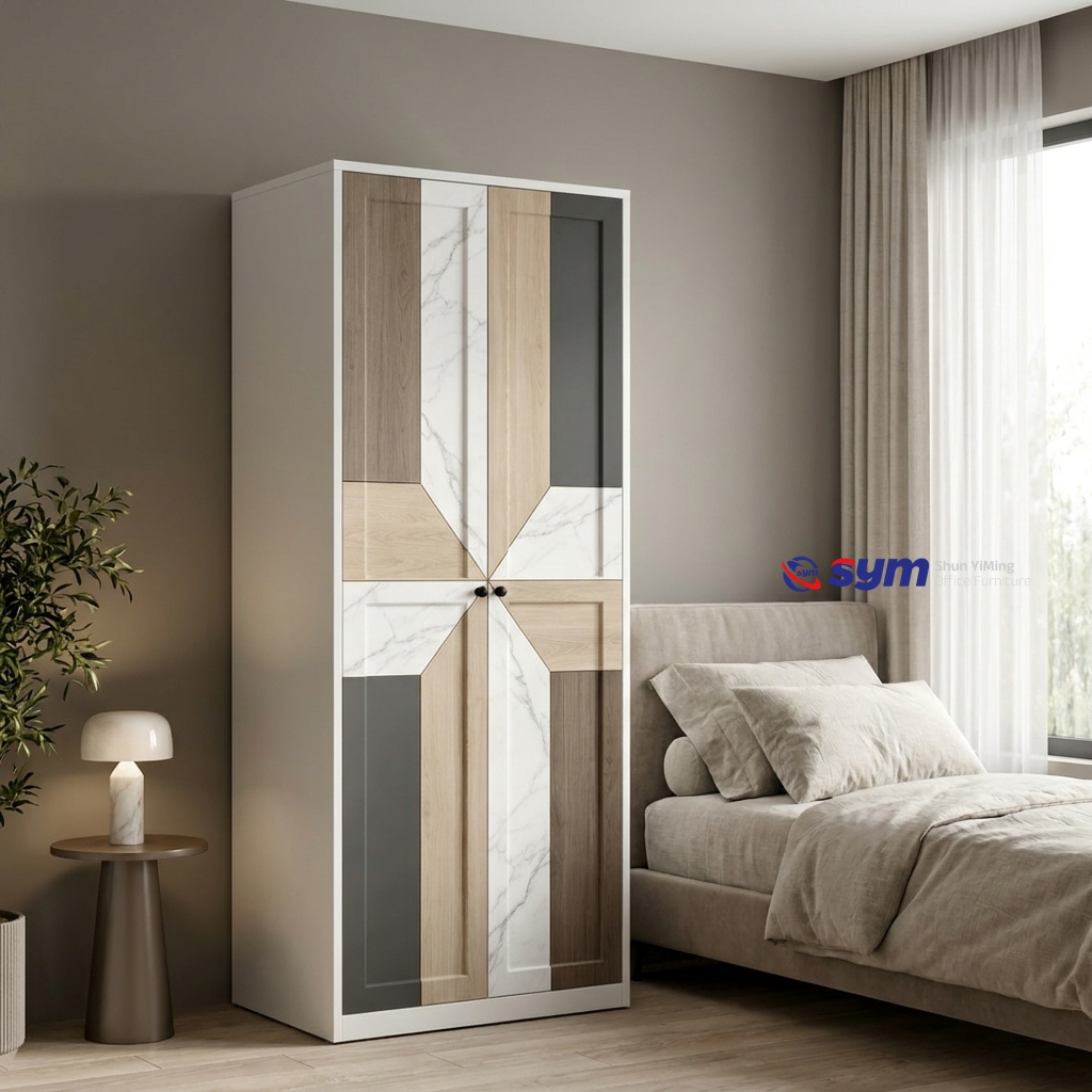 patterned fabric non woven portable wardrobe with lockable zipper door, simple metal frame closet for bedroom patterned fabric non woven portable wardrobe with lockable zipper door, simple metal frame closet for bedroom