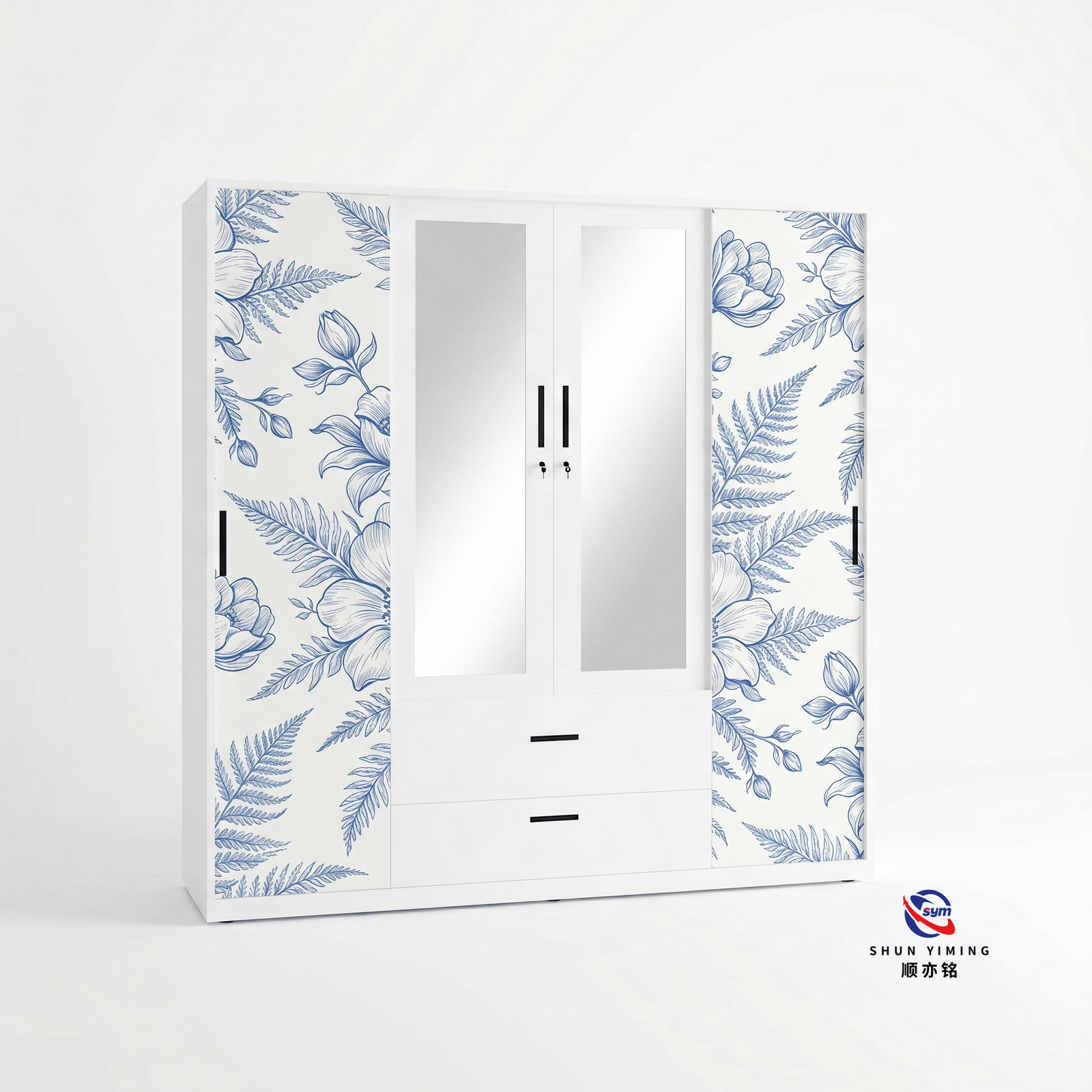 patterned fabric non woven portable wardrobe with lockable zipper door, simple metal frame closet for bedroom patterned fabric non woven portable wardrobe with lockable zipper door, simple metal frame closet for bedroom