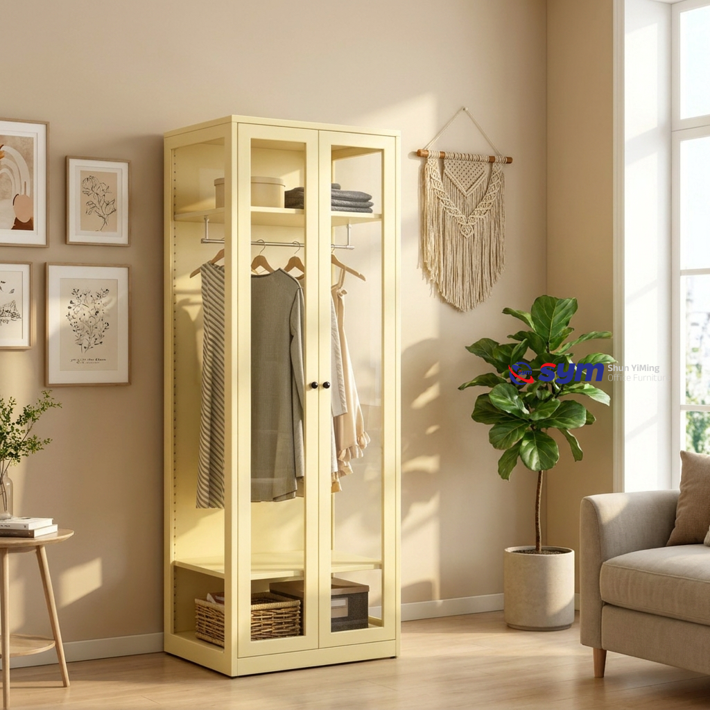 patterned fabric non woven portable wardrobe with lockable zipper door, simple metal frame closet for bedroom patterned fabric non woven portable wardrobe with lockable zipper door, simple metal frame closet for bedroom