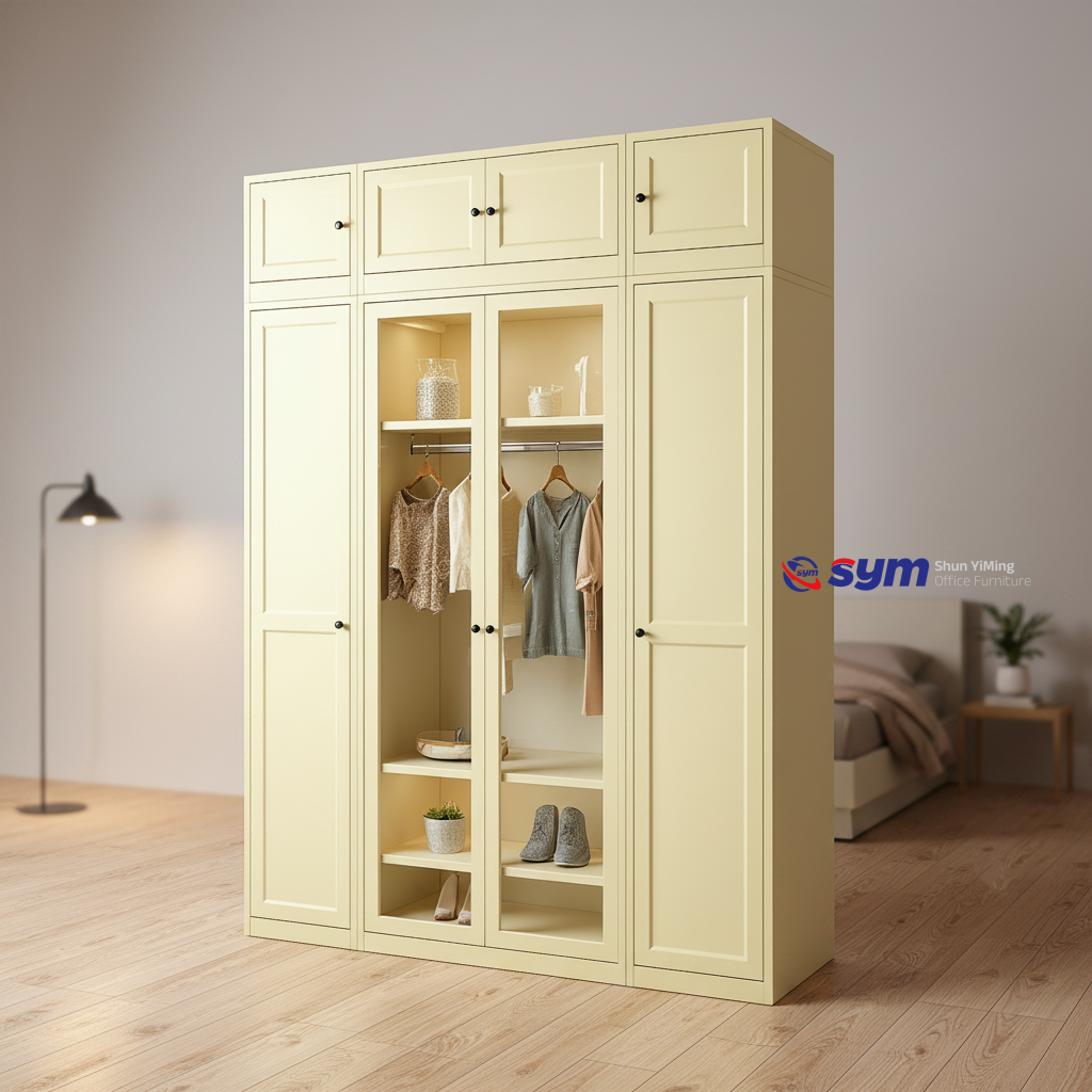 patterned fabric non woven portable wardrobe with lockable zipper door, simple metal frame closet for bedroom patterned fabric non woven portable wardrobe with lockable zipper door, simple metal frame closet for bedroom