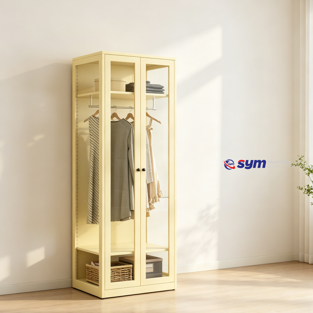 patterned fabric non woven portable wardrobe with lockable zipper door, simple metal frame closet for bedroom patterned fabric non woven portable wardrobe with lockable zipper door, simple metal frame closet for bedroom