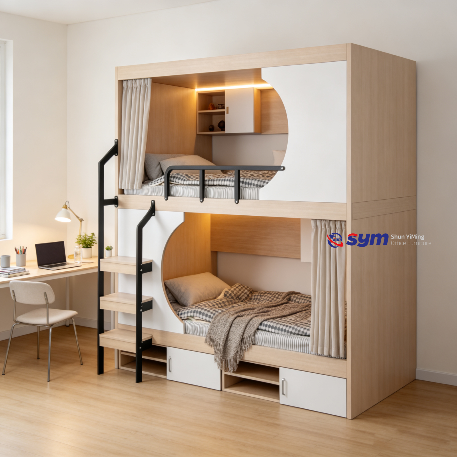 smart space capsule bed with led ambient lighting, modern abs sleeping pod for youth hostels & transit airports smart space capsule bed with led ambient lighting, modern abs sleeping pod for youth hostels & transit airports