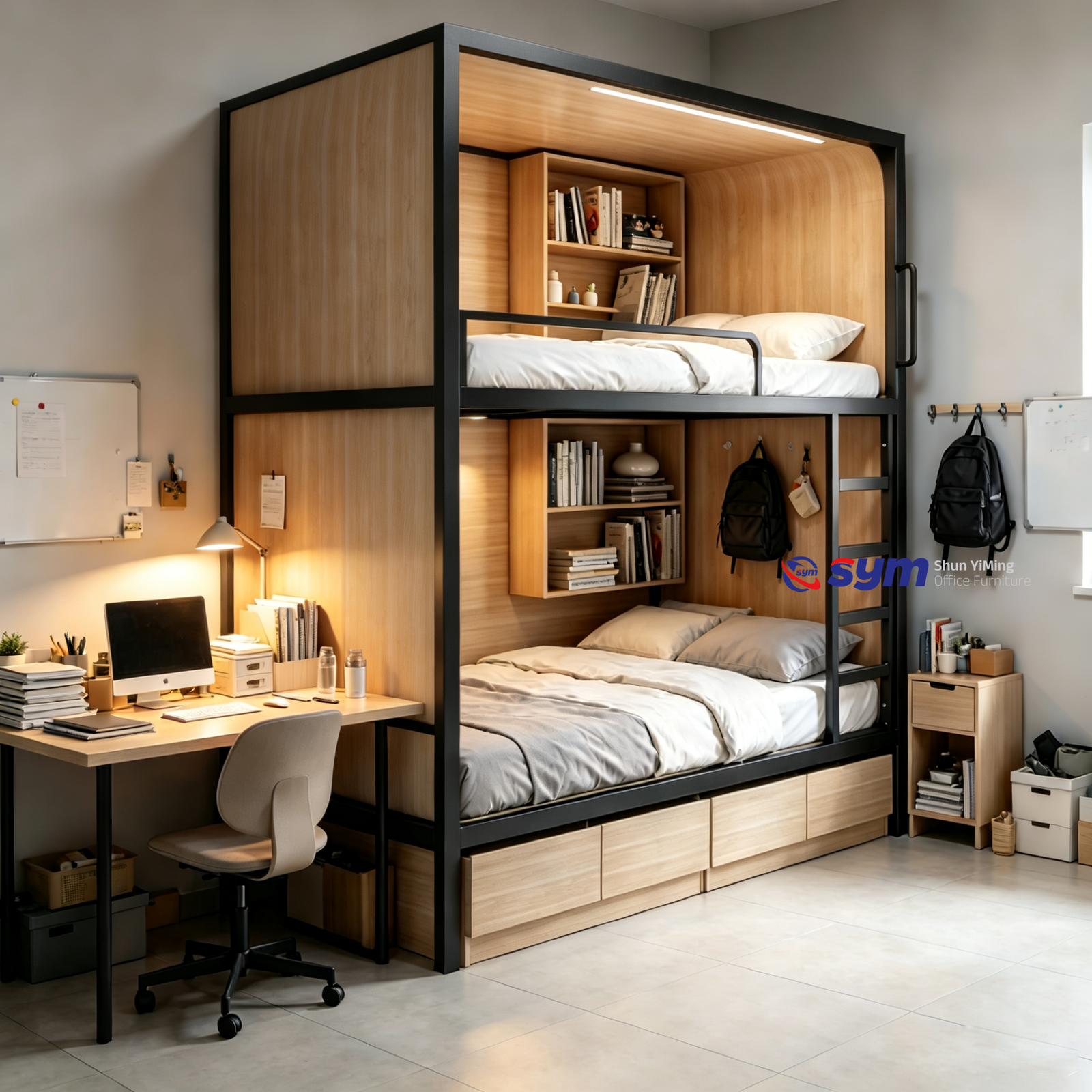 smart space capsule bed with led ambient lighting, modern abs sleeping pod for youth hostels & transit airports smart space capsule bed with led ambient lighting, modern abs sleeping pod for youth hostels & transit airports