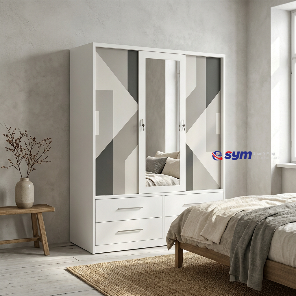 patterned fabric non woven portable wardrobe with lockable zipper door, simple metal frame closet for bedroom patterned fabric non woven portable wardrobe with lockable zipper door, simple metal frame closet for bedroom