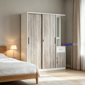 patterned fabric non woven portable wardrobe with lockable zipper door, simple metal frame closet for bedroom