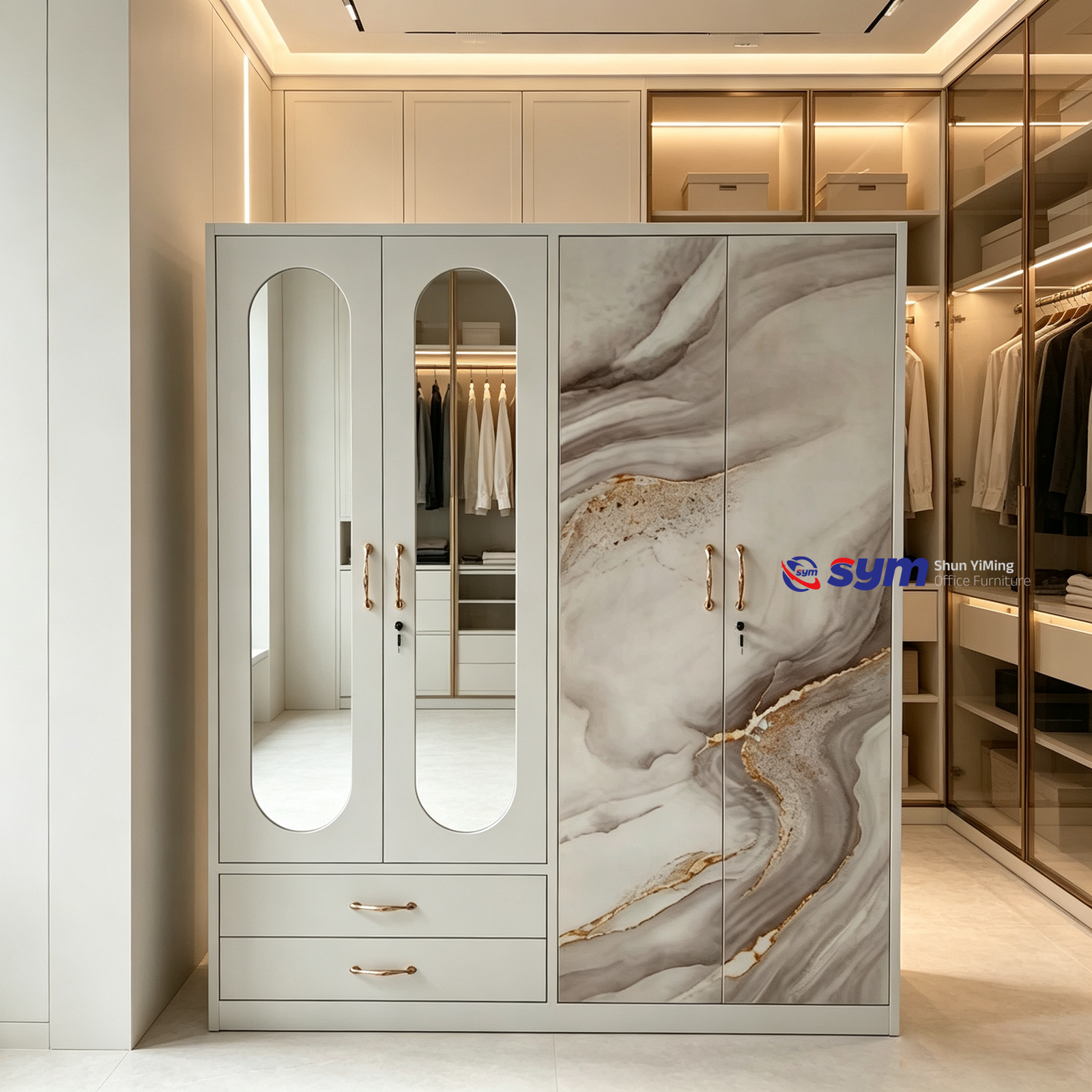 patterned fabric non woven portable wardrobe with lockable zipper door, simple metal frame closet for bedroom patterned fabric non woven portable wardrobe with lockable zipper door, simple metal frame closet for bedroom
