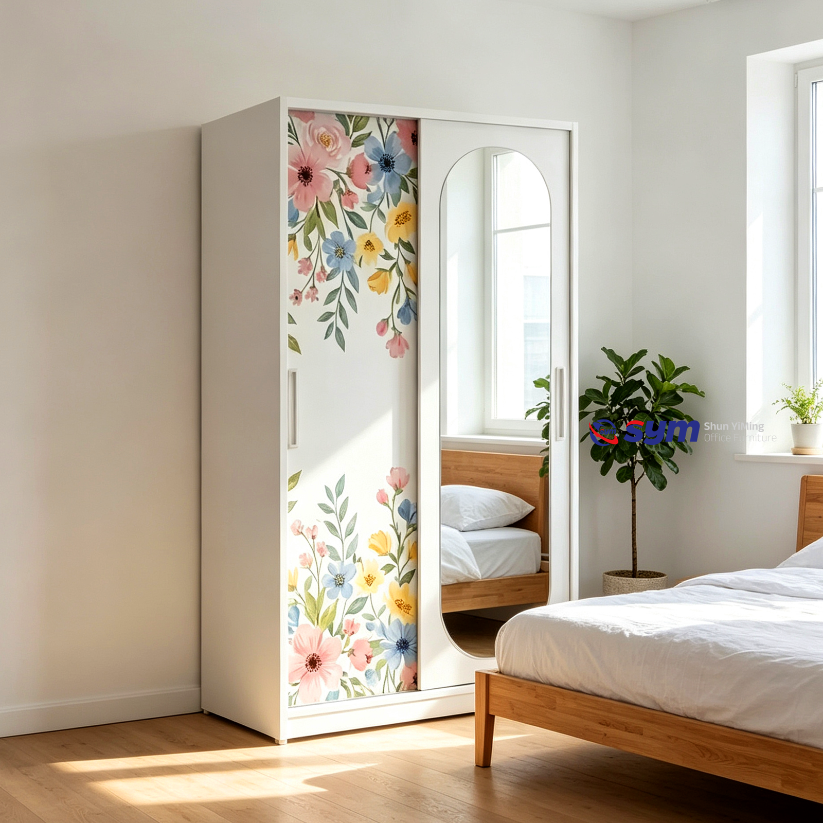patterned fabric non woven portable wardrobe with lockable zipper door, simple metal frame closet for bedroom patterned fabric non woven portable wardrobe with lockable zipper door, simple metal frame closet for bedroom
