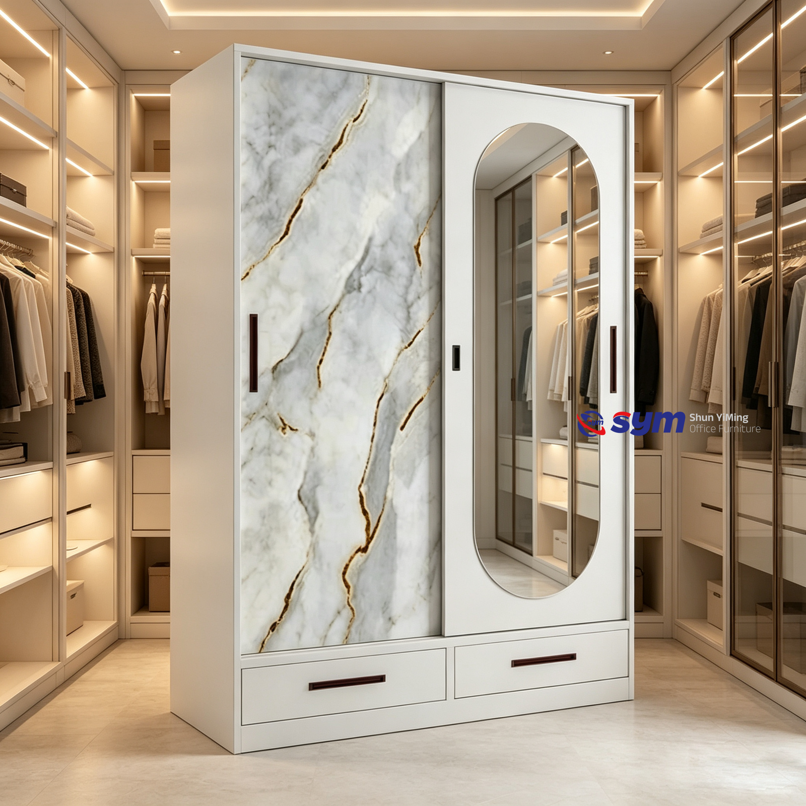 patterned fabric non woven portable wardrobe with lockable zipper door, simple metal frame closet for bedroom patterned fabric non woven portable wardrobe with lockable zipper door, simple metal frame closet for bedroom