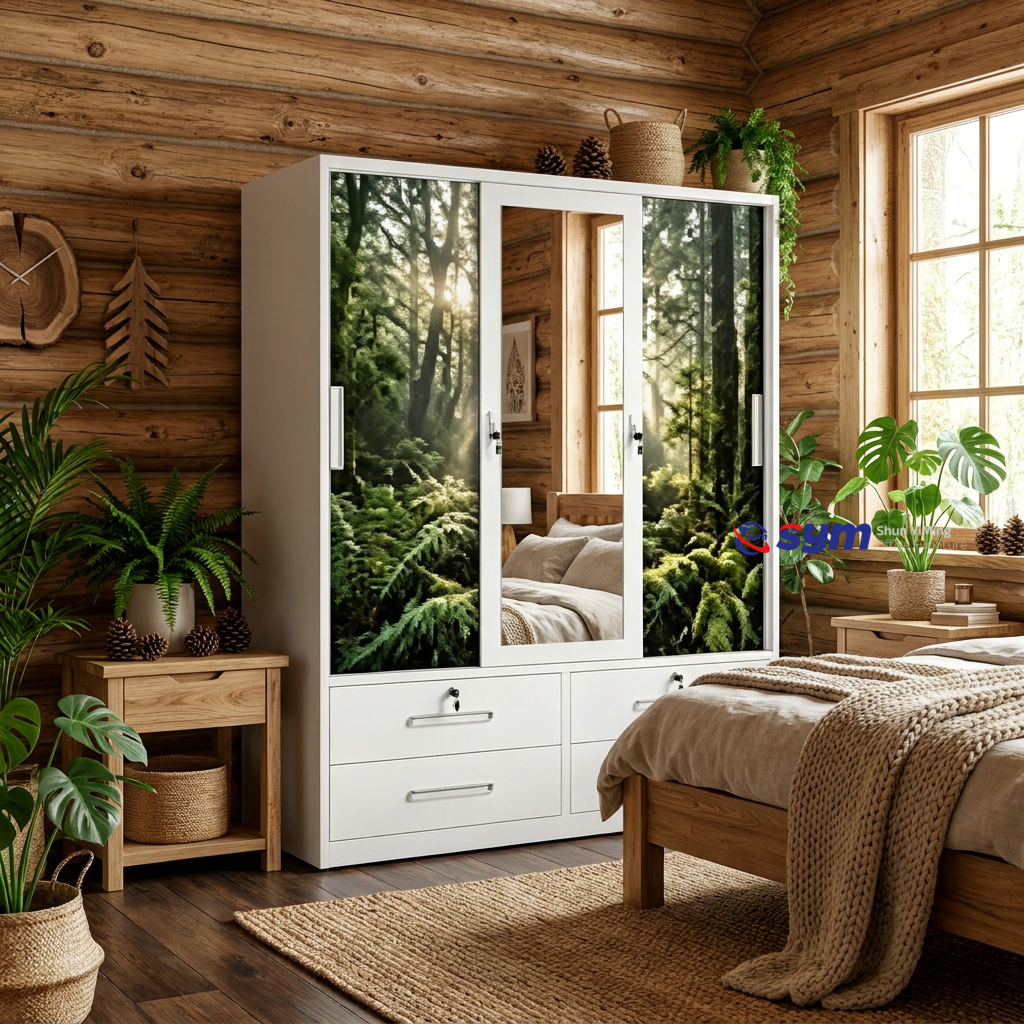 patterned fabric non woven portable wardrobe with lockable zipper door, simple metal frame closet for bedroom patterned fabric non woven portable wardrobe with lockable zipper door, simple metal frame closet for bedroom