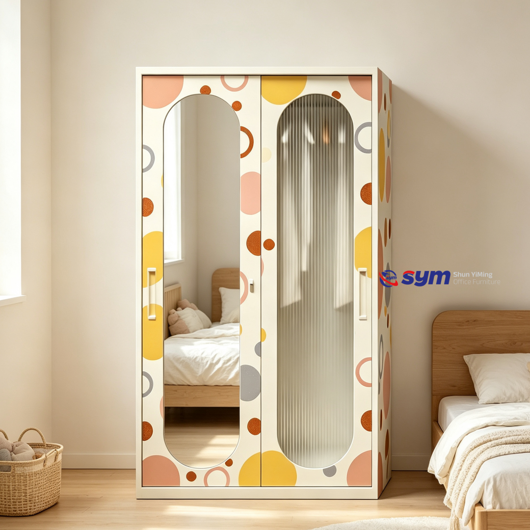 patterned fabric non woven portable wardrobe with lockable zipper door, simple metal frame closet for bedroom patterned fabric non woven portable wardrobe with lockable zipper door, simple metal frame closet for bedroom