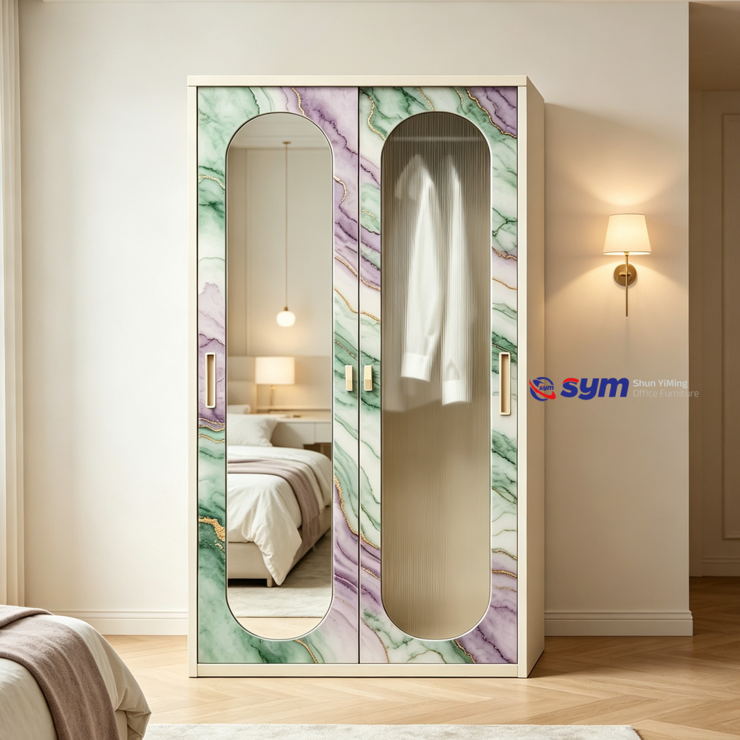 patterned fabric non woven portable wardrobe with lockable zipper door, simple metal frame closet for bedroom patterned fabric non woven portable wardrobe with lockable zipper door, simple metal frame closet for bedroom