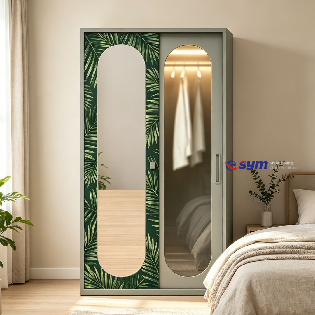 patterned fabric non woven portable wardrobe with lockable zipper door, simple metal frame closet for bedroom patterned fabric non woven portable wardrobe with lockable zipper door, simple metal frame closet for bedroom