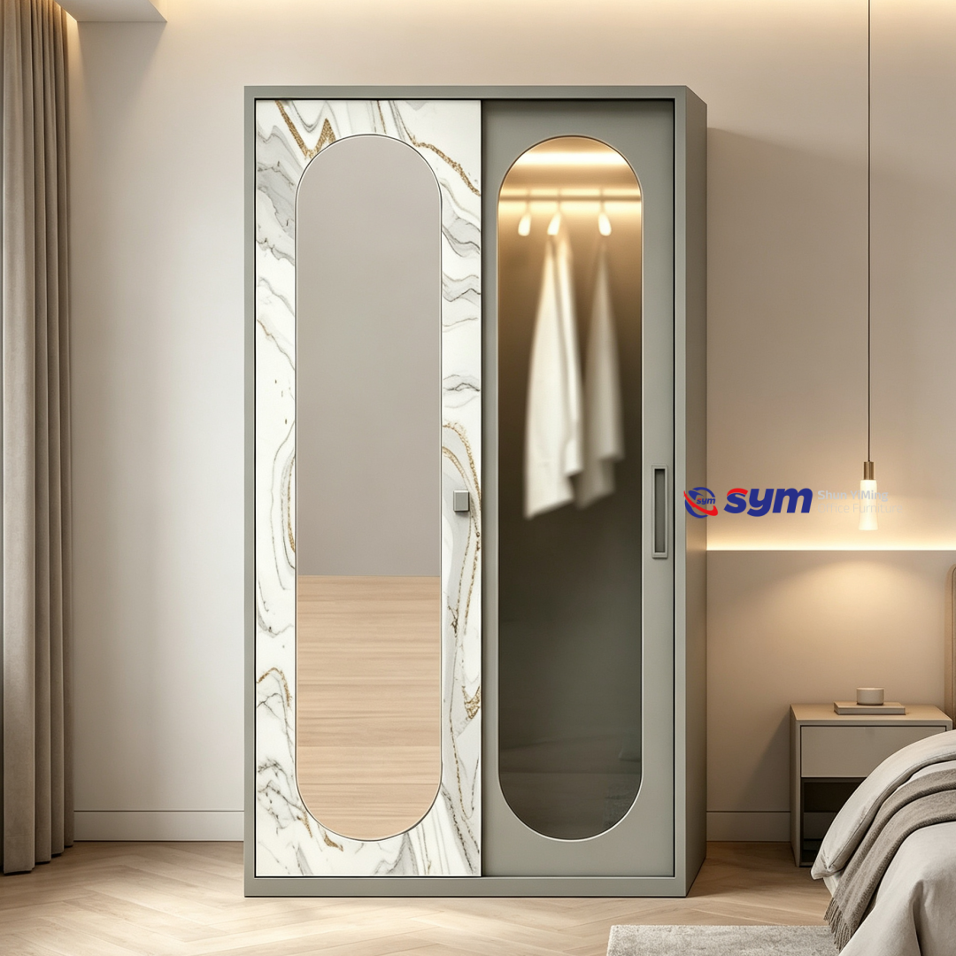 patterned fabric non woven portable wardrobe with lockable zipper door, simple metal frame closet for bedroom patterned fabric non woven portable wardrobe with lockable zipper door, simple metal frame closet for bedroom