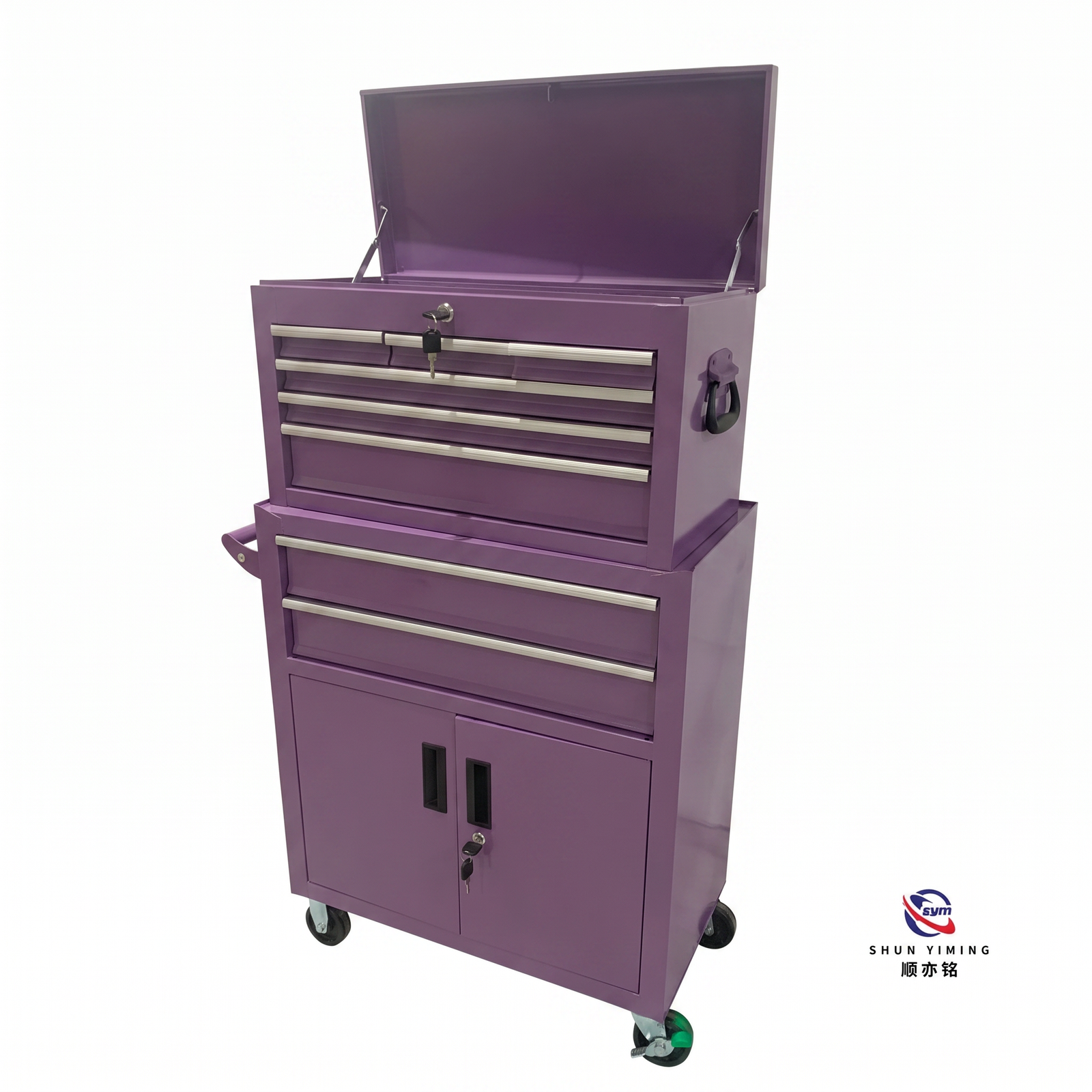 heavy duty 3 drawer steel tool cart with lockable casters, rolling mechanic service trolley for auto repair shop heavy duty 3 drawer steel tool cart with lockable casters, rolling mechanic service trolley for auto repair shop
