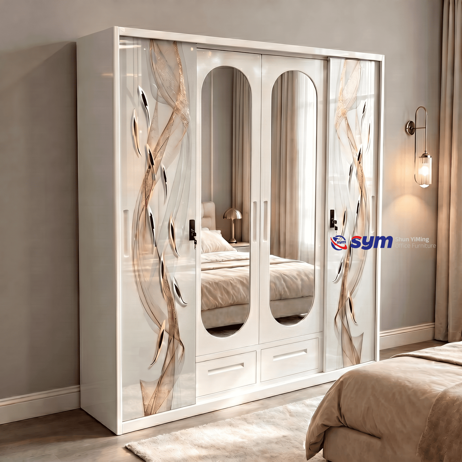 patterned fabric non woven portable wardrobe with lockable zipper door, simple metal frame closet for bedroom patterned fabric non woven portable wardrobe with lockable zipper door, simple metal frame closet for bedroom